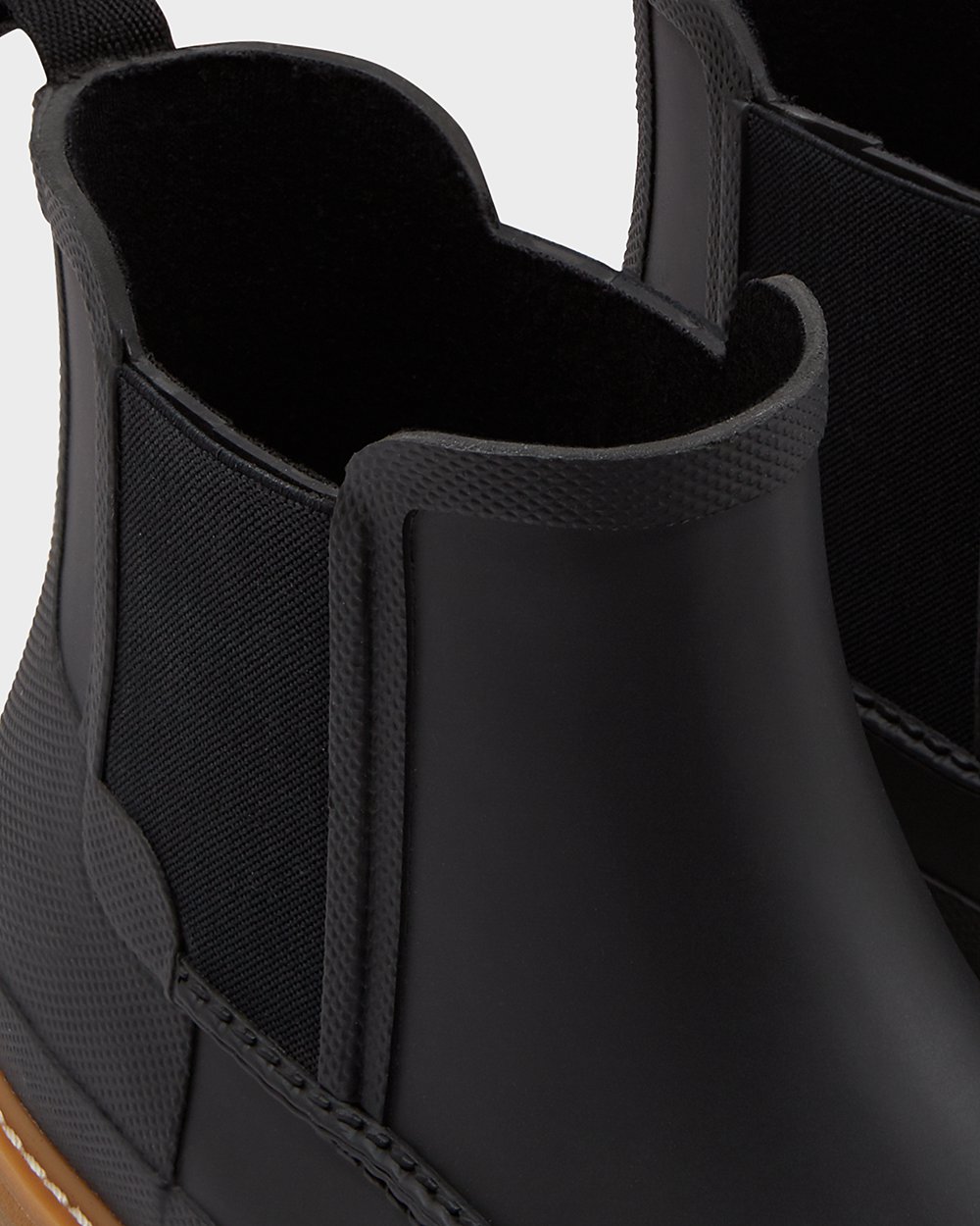 Kalosze Chelsea Męskie - Hunter Original Moc Toe - Czarne - INXJ-62709